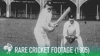 Rare Footage of English and Australian Cricket Teams 1905  Sporting History [upl. by Suoilenroc]