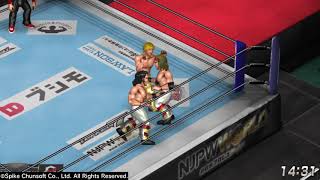 Fire Pro Wrestling World  Roppongi 3K vs The Young Bucks Wrestle Kingdom 12 [upl. by Aloap]