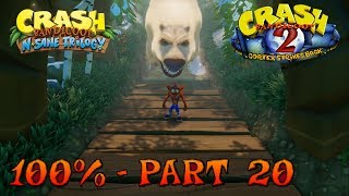 Crash Bandicoot 2  N Sane Trilogy  100 Walkthrough Part 20 UnBearable Gem [upl. by Anneis]