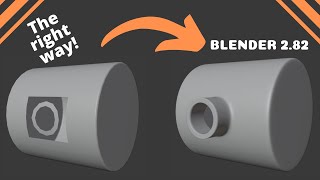 The RIGHT way to cut holes in surfaces in Blender [upl. by Eidaj889]