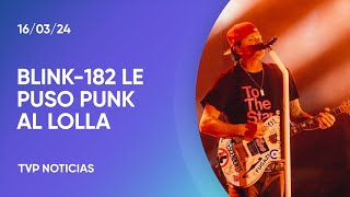 Lollapalooza 2024 El show de Blink182 broche de oro del primer día [upl. by Einnaf842]