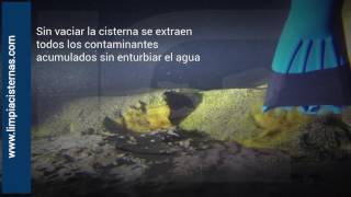 Limpieza de cisternas por buceo  Agua Drenada  limpiacisternascom [upl. by Nodle]