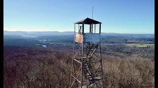 The Leonard Hill Fire Tower in Gilboa NYCatskill Mountains New York History [upl. by Wasson]