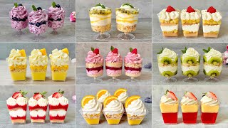 9 Quick and Easy NO BAKE Fruit Dessert Cups Recipes Easy and Yummy dessert ideas [upl. by Mendie879]