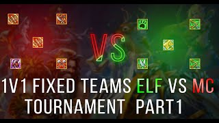 1v1 Fixed Teams Elf vs Mc Tournament  Warpsear Online  Part 1 [upl. by Elmajian]