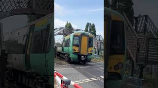 Class 377 110  Passing through Bedhampton LC Hampshire 20082024 [upl. by Etteyafal700]