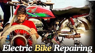 How To Repair Electric Bike  Electric Bike Repairing  All fault issues Resolved  evtech313 [upl. by Odarbil375]