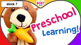 Preschool learning videos for 2 year olds  Kids learning  Boey Bear Circle Time [upl. by Elleirbag]