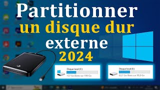 Comment partitionner un disque dur externe sous Windows [upl. by Oirramaj]