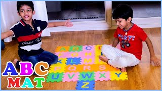 ABC Letter MAT  Learning Alphabets  Ep 2  Riaan amp Rivaan Find Lost English Alphabet  Fun Day [upl. by Natek95]