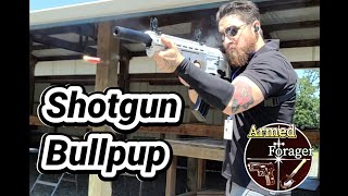 Panzer arms bullpup bp12  12 gauge shotgun review 12ga magazine fed semiautomatic semi auto ar12 [upl. by Jsandye]