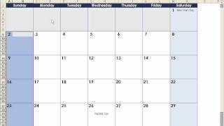 How to make a calendar in Excel [upl. by Pryor82]