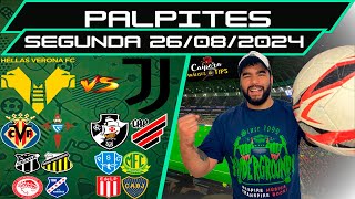 PALPITES DE FUTEBOL PARA 26 08 2024 SEGUNDA 13 JOGOS  BILHETE PRONTO Caipora Análises e TIPs [upl. by Enyledam835]