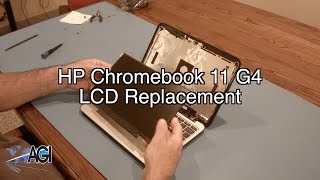 HP Chromebook 11 G4 LCD Replacement [upl. by Tulley206]