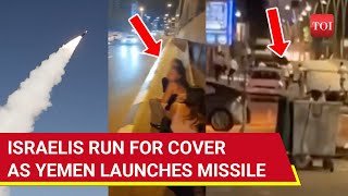 Ballistic Missile Attack On Central Israel 18 Injured In Tel Aviv As Israelis Run For Cover  Watch [upl. by Yolane]