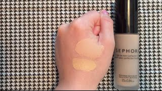 Review SEPHORA COLLECTION 10 HR Wear Perfection Foundation  Pros  Cons  Swatches [upl. by Ahsenad]