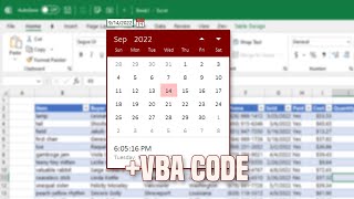 Date picker for Excel with VBA code [upl. by Tarrant494]