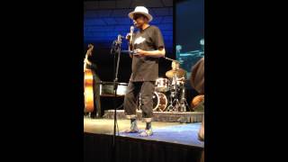 Al Bright singing the blues at Akron University performance with Joe Augustine Trio 101114 [upl. by Erland789]