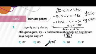 doğruda ve üçgende açılar set 1 [upl. by Airtina]