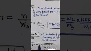 Molarity Molalitynormality topics in easiest way 12thchemistry easytopics [upl. by Antonio537]