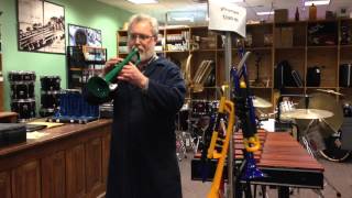 MSU Fight Song played on a green amp white trumpet [upl. by Sunev411]