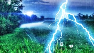 THUNDER amp RAIN  Peaceful Nature Sounds For Focus Relaxation or Sleep  White Noise 10 Hours [upl. by Gregory986]