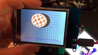 Bounding ball demo 8 bit parallel TFT writes DMA adafruit adafruit [upl. by Otrevogir]