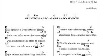 SALMO 110 111  GRANDIOSAS SÃO AS OBRAS DO SENHOR [upl. by Nylasoj]