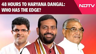 Haryana Election News  48 Hours To Haryana Dangal Who Has The Edge [upl. by Retloc104]