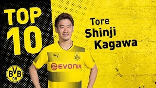 Top 10 Goals  Shinji Kagawa 🇯🇵 [upl. by Araminta509]