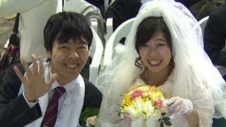 Thousands marry in Moonie mass wedding [upl. by Ednihek543]