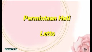 Letto  Permintaan Hati Lirik [upl. by Leikeze]