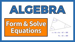 Forming and solving equations  GCSE Maths  The Online Maths Tutor [upl. by Anoj843]