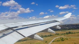 STUNNING TURBULENT TAKEOFF IBERIA A340300 Takeoff from Madrid Barajas Airport Full HD [upl. by Muldon]