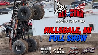 All Star Monster Trucks Hillsdale MI 2022 FULL SHOW [upl. by Omar]