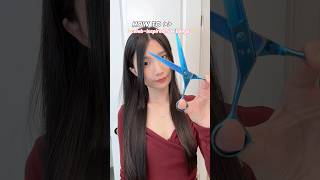 Cut your own sidebangs at homeeasytips hairstyles koreanhairstyles [upl. by Yellah974]