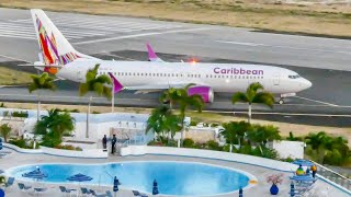 Sint Maarten Princess Juliana Plane Spotting  Maho Beach [upl. by Paff]