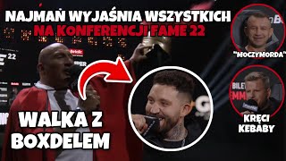 Cesarz Marcin Najman wyjaśnia panel KONFERENCJI FAME MMA 22 [upl. by Reamonn130]