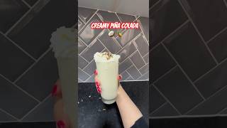 CREAMY Piña Colada recipe smoothie shorts [upl. by Alemat]