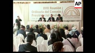 Presidents from Andean nations bloc gather for summit [upl. by Darrel]