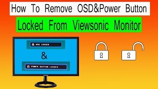 How to remove OSD Locked in ViewSonic monitorFix OSD Lockout VA22618Power Button Lockedosdmenu [upl. by Ahsitra]