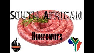 How to make South African Boerewors [upl. by Wrennie356]