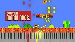 Super Mario Bros  Main Theme song Piano Tutorial [upl. by Nnylrebma387]