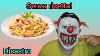 Cucino la Carbonara senza ricetta DISTASTRO [upl. by Eilatam]