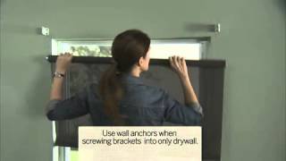 Installing Roller Shades Outside Mount [upl. by Ydeh]