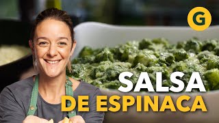 RECETA para hacer SALSA a base de ESPINACA 🥬 por Juli Oriolo  El Gourmet [upl. by Hoon]