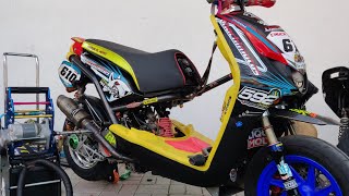 🚨YAMAHA BWS MODIFICADA 220cc un verdadero misil🚨 [upl. by Antonina]