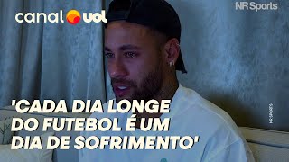 NEYMAR CHORA AO FALAR DE LESÃO NO JOELHO E PROJETA RETORNO NO ALHILAL NUNCA VOLTO MEIABOCA [upl. by Ivette]