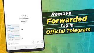 Telegram forwarded tag kaise hataye  How to remove telegram forwarded tag 2022 [upl. by Mariel]