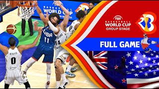 FIBA World Cup 2023 l Redemption l New Zealand Vs USA l Group Phase l NBA 2K23 PC Gameplay [upl. by Aklim]